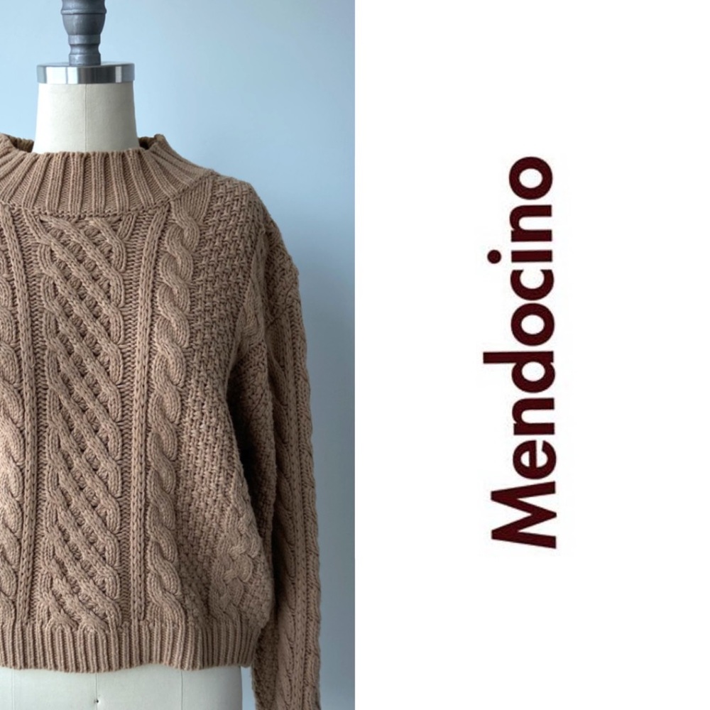 Mendocino - 496 - Tan Knitted Sweater